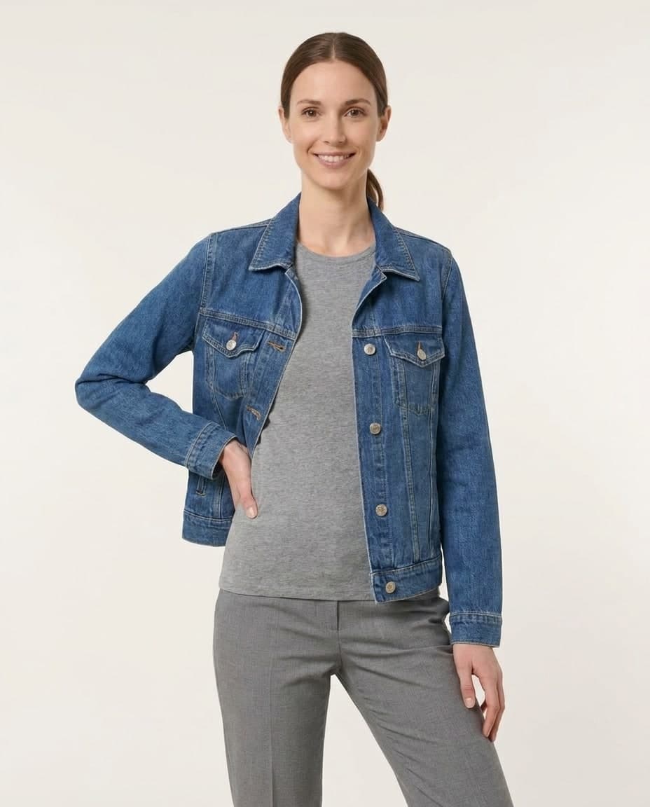 Teksas jakna na modelu Dunja