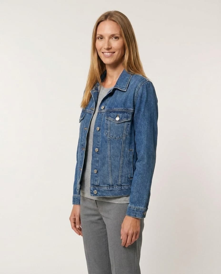 Teksas jakna na modelu Tea